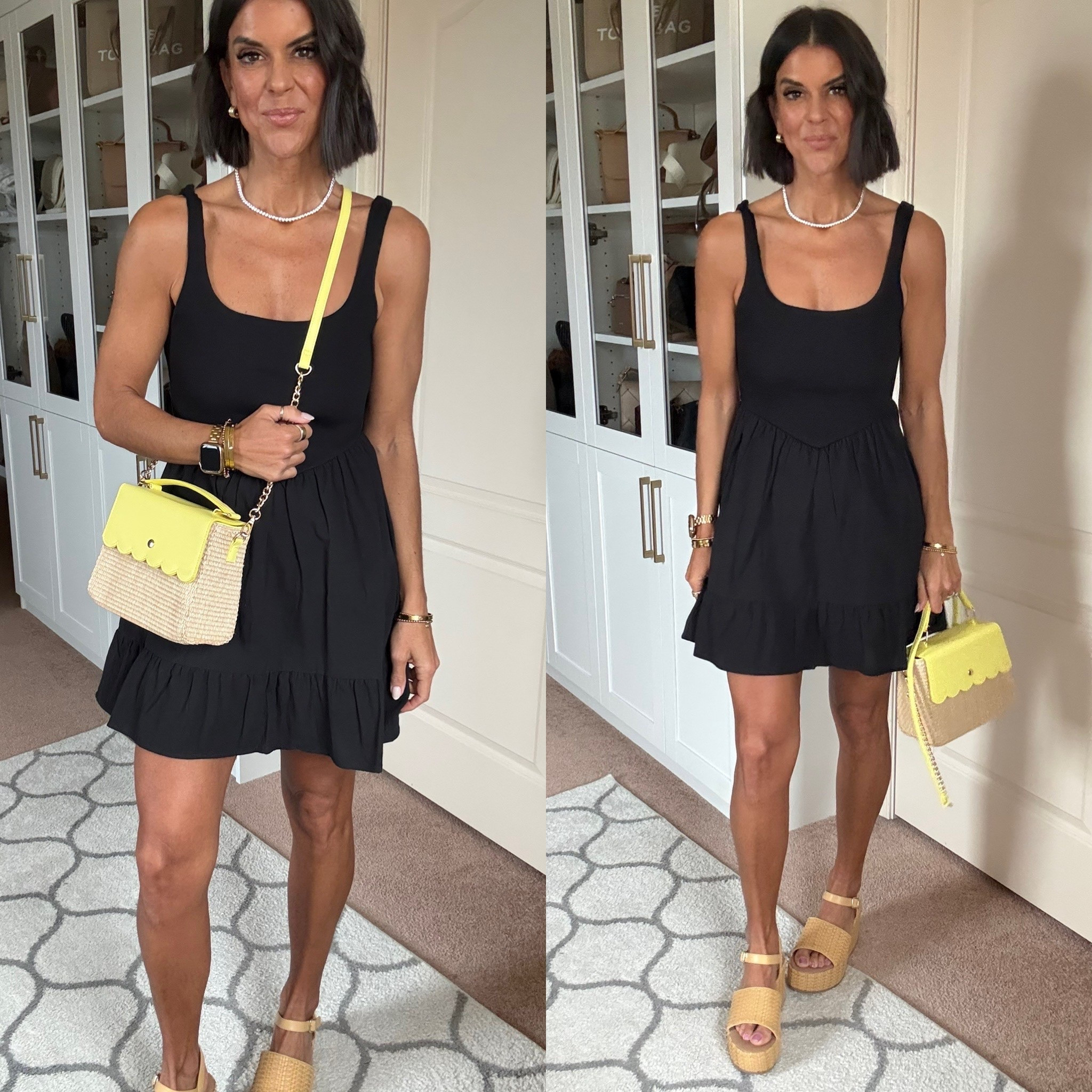 The cutest $12 Walmart dress! Size small. 
Love this Walmart bag! 

#LTKgrwm #LTKdayinmylife #LTKootd