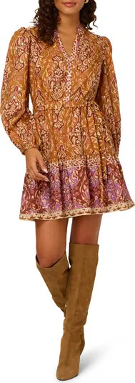 Adrianna Papell Print Long Sleeve Dress | Nordstrom | Nordstrom