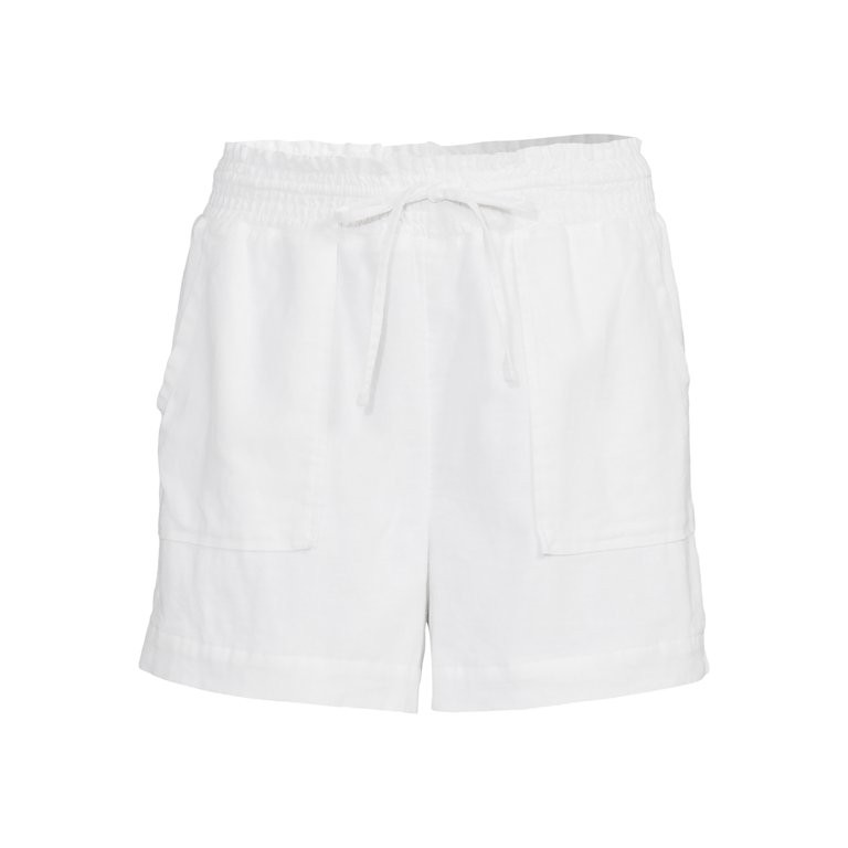 Time and Tru Women's Linen Shorts | Walmart (US)