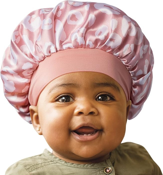 Red by Kiss Baby Satin Bonnet Sleep Cap for Infants,Soft, Stretchy, and Safe, Protects Baby Hair ... | Amazon (US)