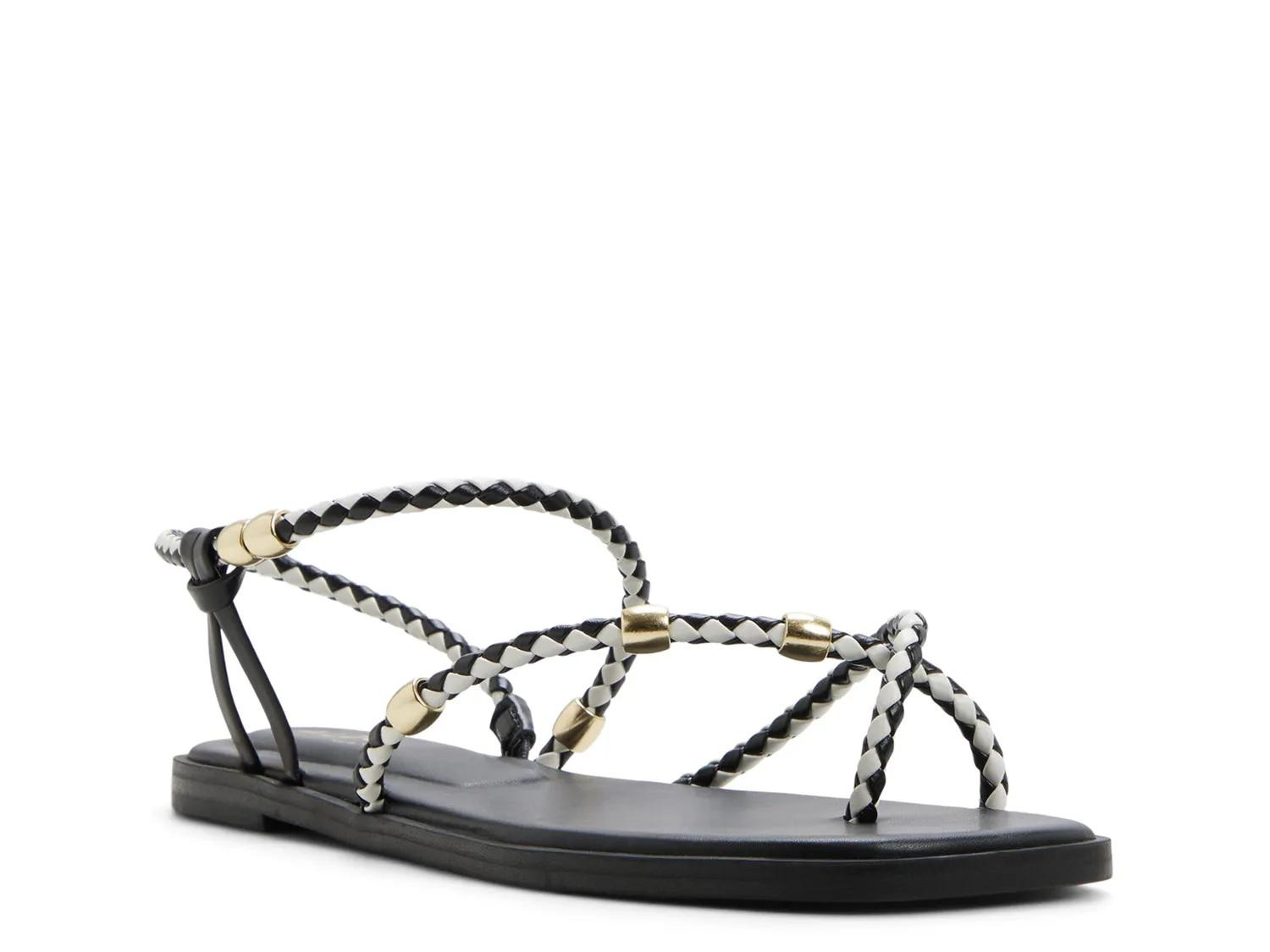 Aldo Loucinda Sandal | Women's | Black/White | Size 7.5 | Sandals | DSW
