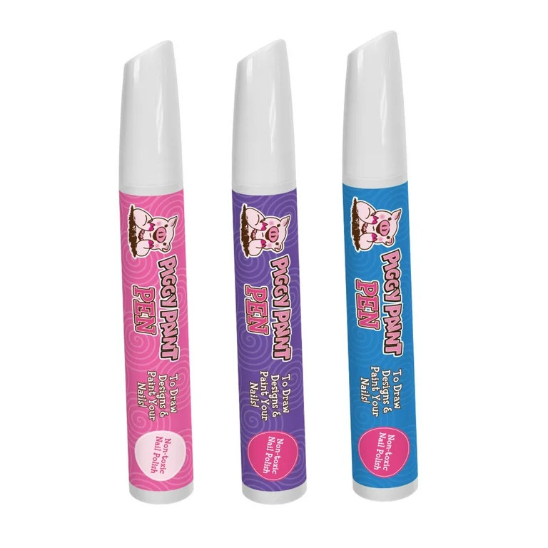 Positively Piggy Pen 3-pack Bundle Non-toxic Kid-friendly Mess-free Nail Polish | Walmart (US)