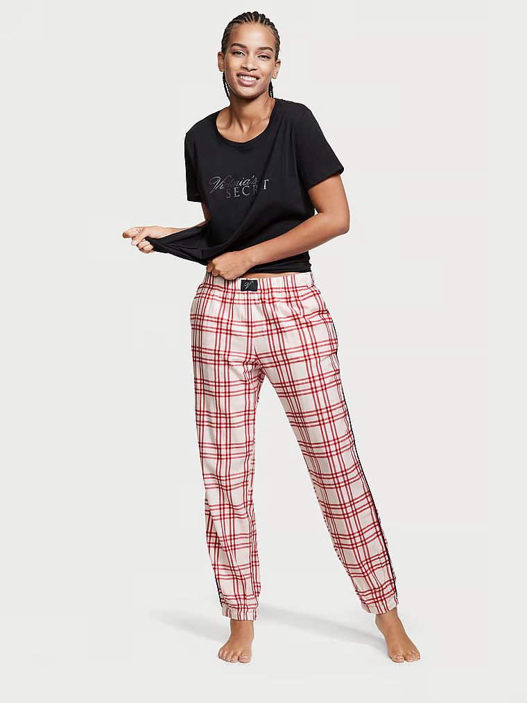 Flannel Jogger Tee-jama | Victoria's Secret (US / CA )