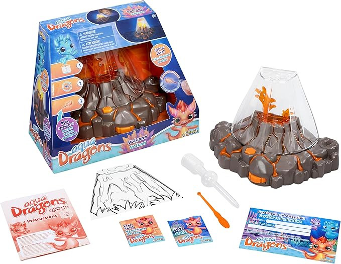 Animagic Aqua Dragons Volcano | Build an Aquatic Ecosystem, Watch Prehistoric Pets Hatch & Grow |... | Amazon (US)