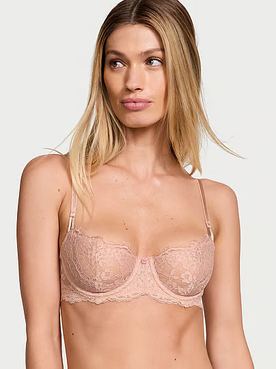 Dream Angels Wicked Unlined Lace Balconette Bra, Beige, 36Ddd - Women's Bras - Victoria's Secret | Victoria's Secret (US / CA )