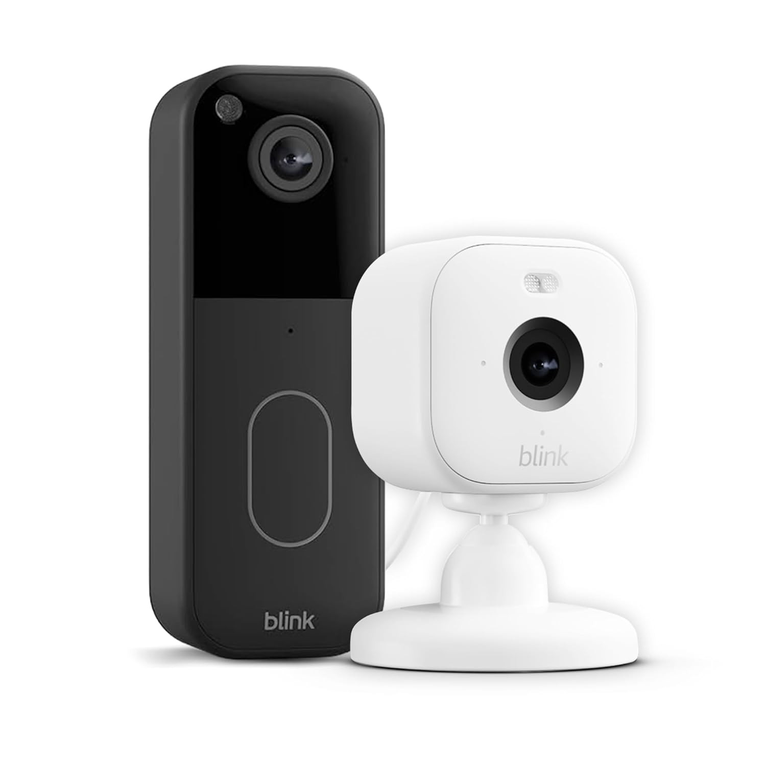 New Blink Video Doorbell System (Black) + Blink Mini 2 (White) | Head-to-toe HD view, two-year ba... | Amazon (UK)