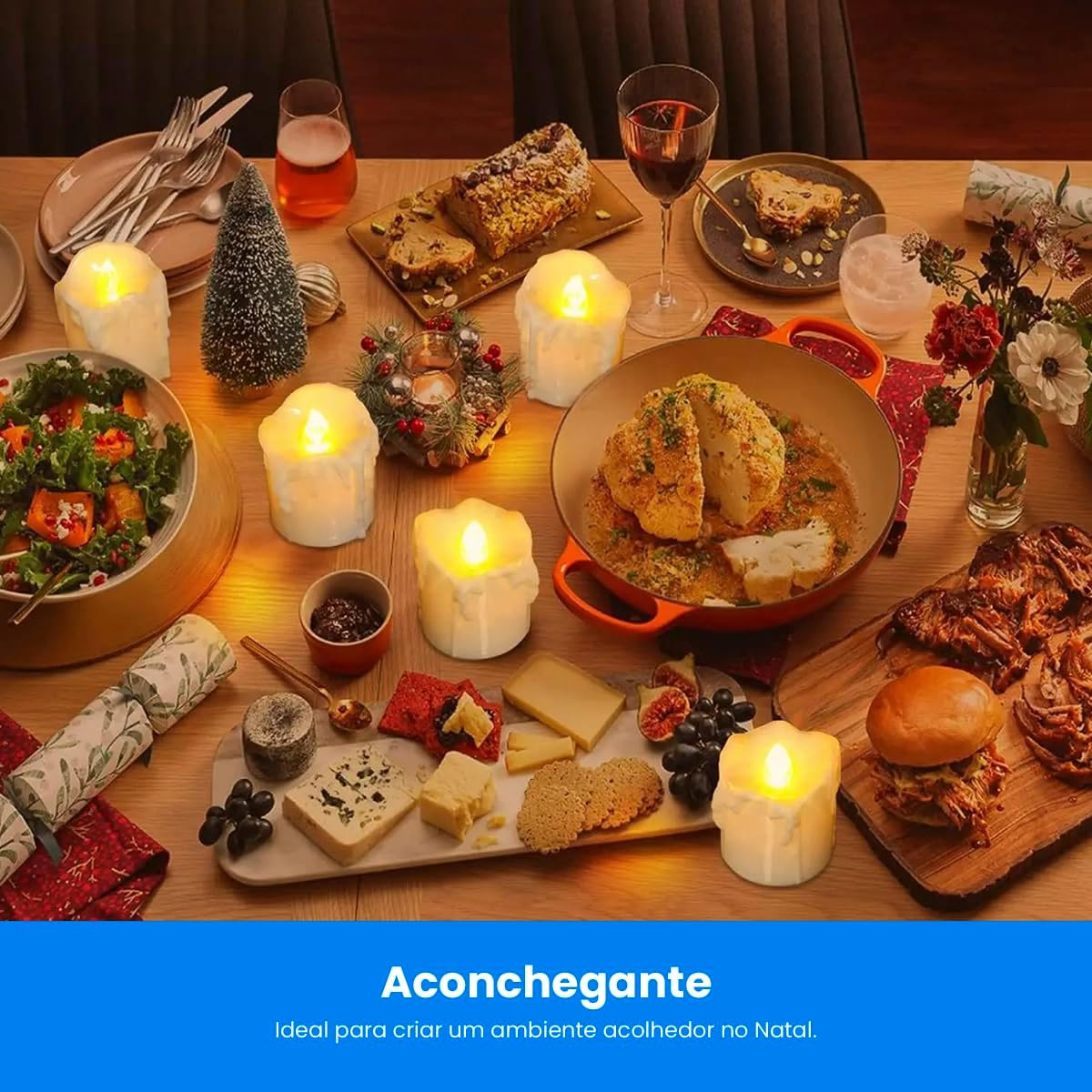 Kit 5 Velas Led Eletrônica Artificial Luz Amarela Decorativa Natal Casamento Festa Romântica Ba... | Amazon (BR)