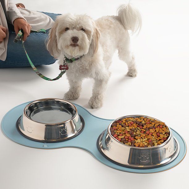 Paws & Pals Dog Feeding Mat Anti-Slip Waterproof Silicone - Small | Walmart (US)