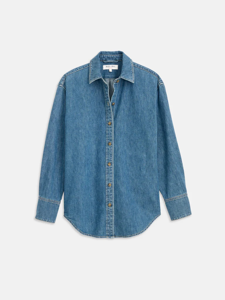 Mercer Shirt In Denim | Alex Mill