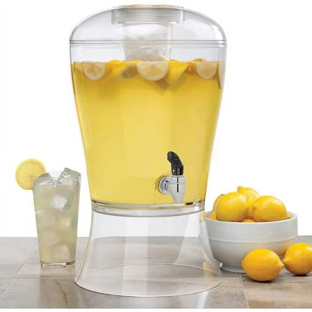 Creatively Designed Proucts  3 Gallon Clear Acrylic Beverage Dispenser With Ice Core - Walmart.co... | Walmart (US)