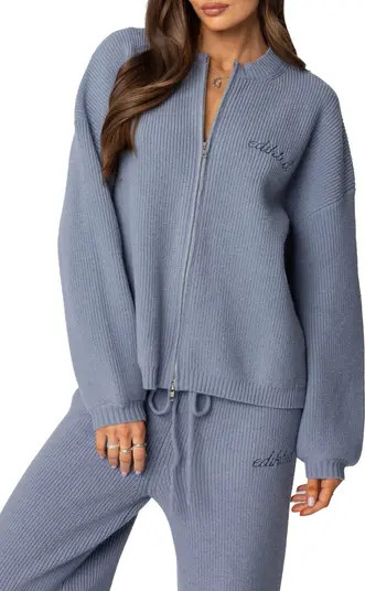 Kris Crewneck Zip Sweater | Nordstrom