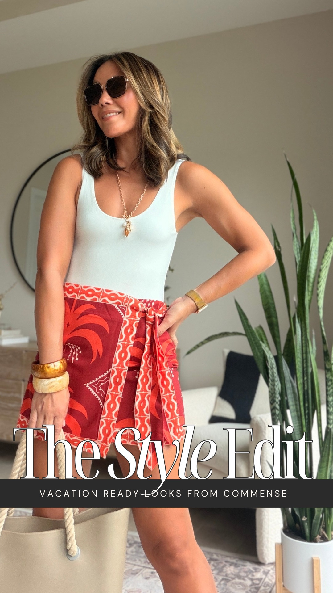 Summer may be winding down, but we’re ending the season on a high note with one last @Commense vacation haul. 🌴

I love the tropical palm print on this mini skirt. It features a side zipper and a faux wrap tie detail that gives you the look of a wrap skirt with the security of a fitted silhouette. Such a gorgeous vacation piece that pairs just as well with a bikini as it does with a simple white tank, and easily transitions from beach days to dinner out.

I’m 5’7, and wearing a size S for all these looks ~ everything is TTS 👌

#LTKootd #LTKSeasonal #LTKTravel