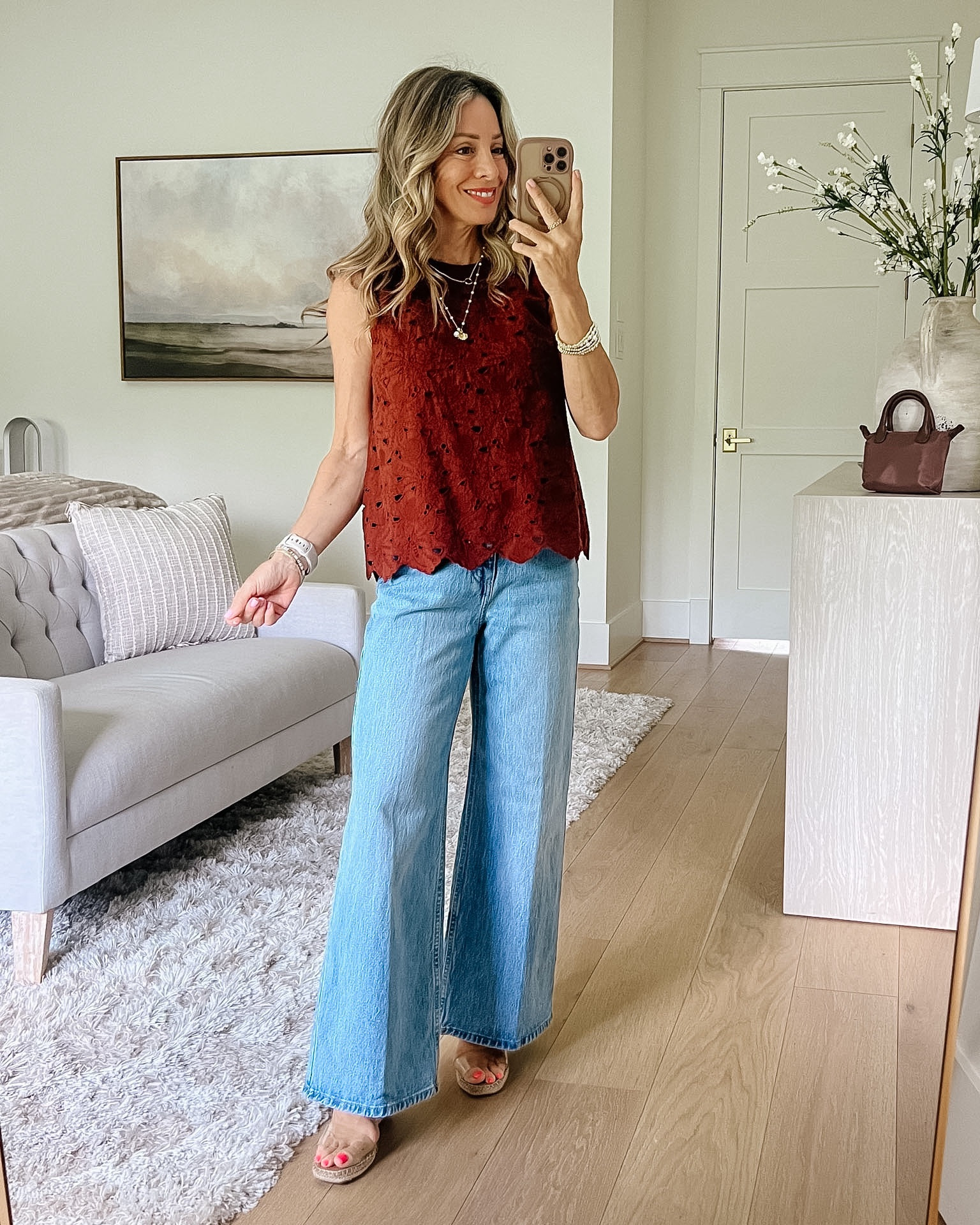 Walmart Lace Top & Jeans 

Top Fit: I'm wearing an XS 

Jeans Fit: I'm wearing a 0

#LTKOver40 #LTKSeasonal #LTKPetite