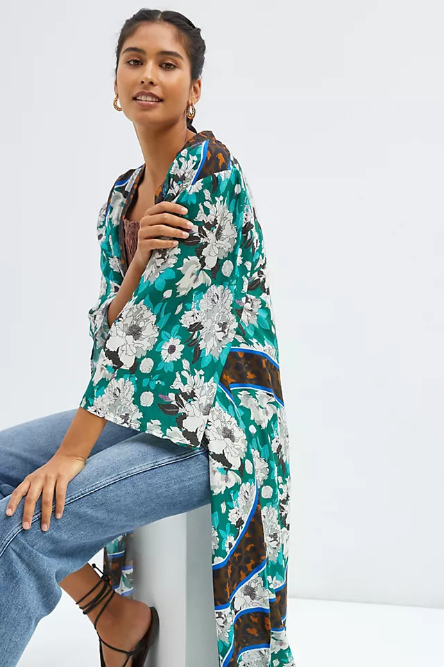 Bl-nk Floral Cover-Up Kimono | Anthropologie (UK)