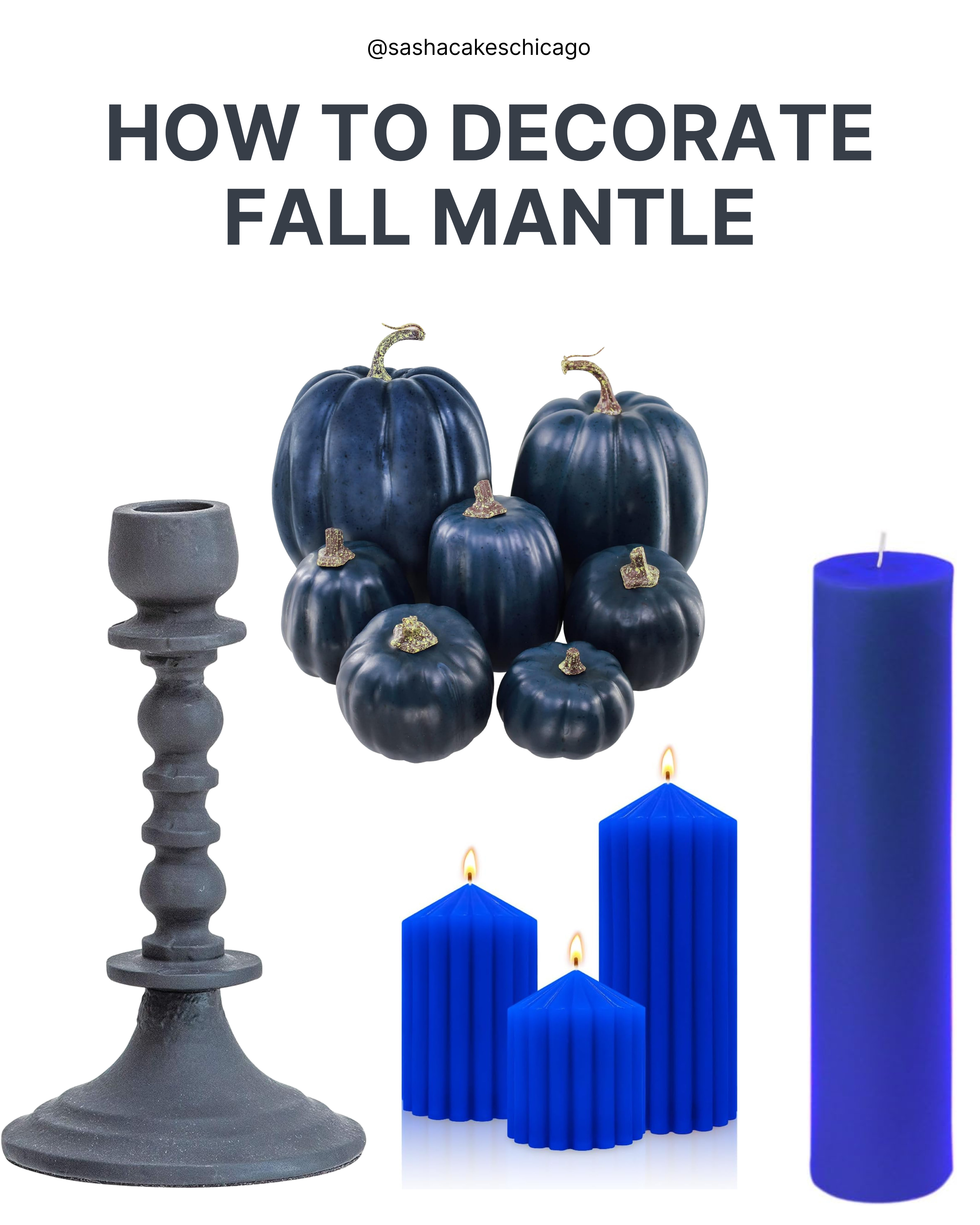 Elevate your autumn decor with a moody, chic twist: How to Decorate a Fall Mantle! 🎃💙🕯️

Swap out traditional orange for stunning navy and deep cobalt blue tones this season! Creating a moody, elegant fall fireplace mantel is all about mixing textures, varying heights, and pairing bold pops of color with dark, matte accents.

Here are a few featured examples from the full collection:

🎃 Matte Navy Faux Pumpkin Set: Rich blue pumpkins in assorted sizes to stack and cluster across your fireplace hearth or mantel ledge.

🕯️ Matte Black Taper & Pillar Candlestick Holders: Elegant, distressed candlestick stands that add dramatic height and vintage moodiness.

💙 Cobalt Blue Fluted Pillar Candles: Ribbed, modern pillar candles that bring vibrant color and cozy lighting to your setup.

🫐 Deep Blue Pillar Candle: Smooth accent candle to complete your layered candlelight display.

✨ + Plus garlands, faux foliage, mantel runners, and moody decor pieces in the full list!

Tap the link to shop these top picks and explore the entire fall mantel collection directly on my LTK! 💙🍂

Disclaimer: This post contains affiliate links. If you make a purchase through these links, I may earn a small commission at no extra cost to you. Thank you for supporting my page! 

 #LTKHome