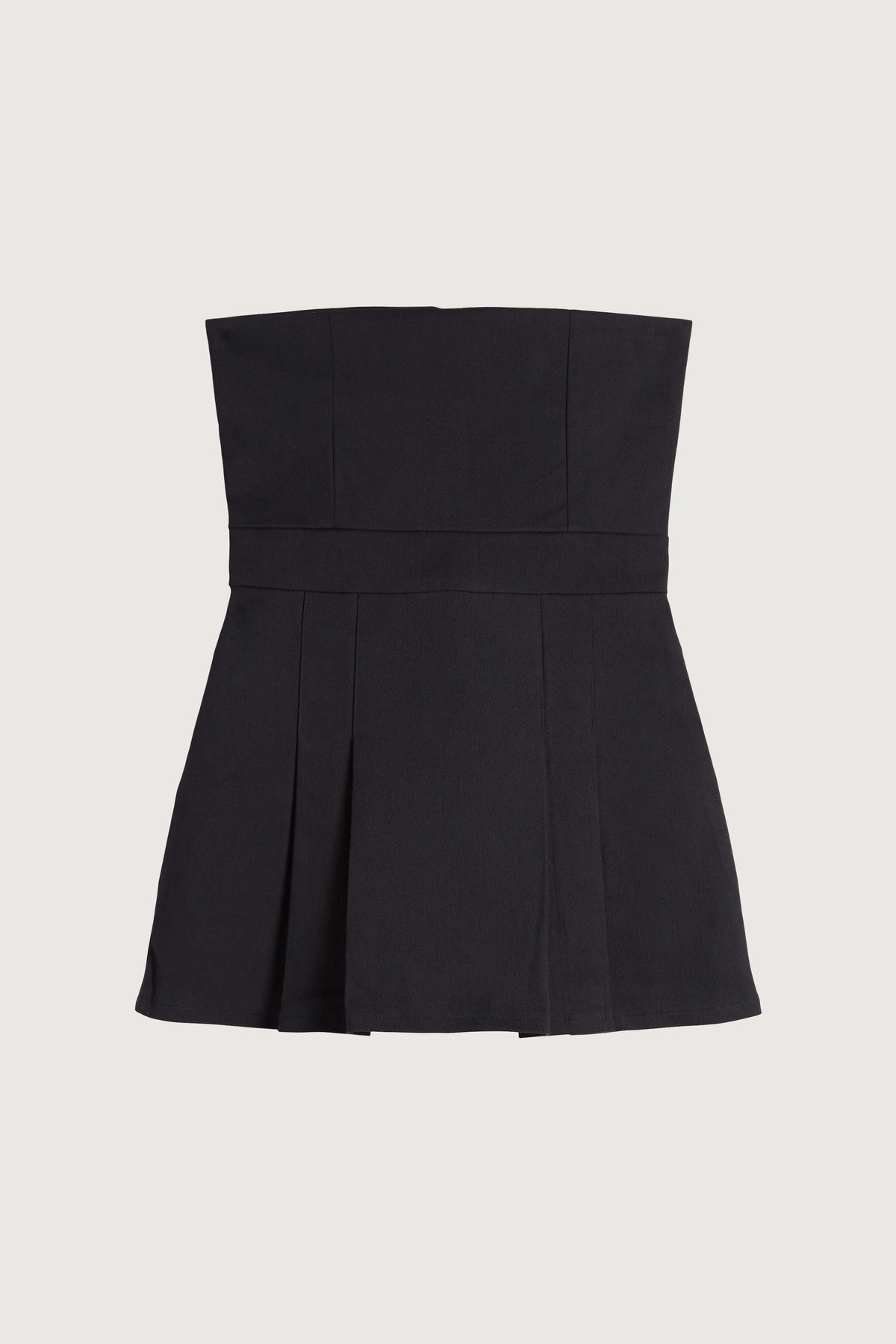 TUBE TOP MINI PLEATED DRESS | OAK + FORT