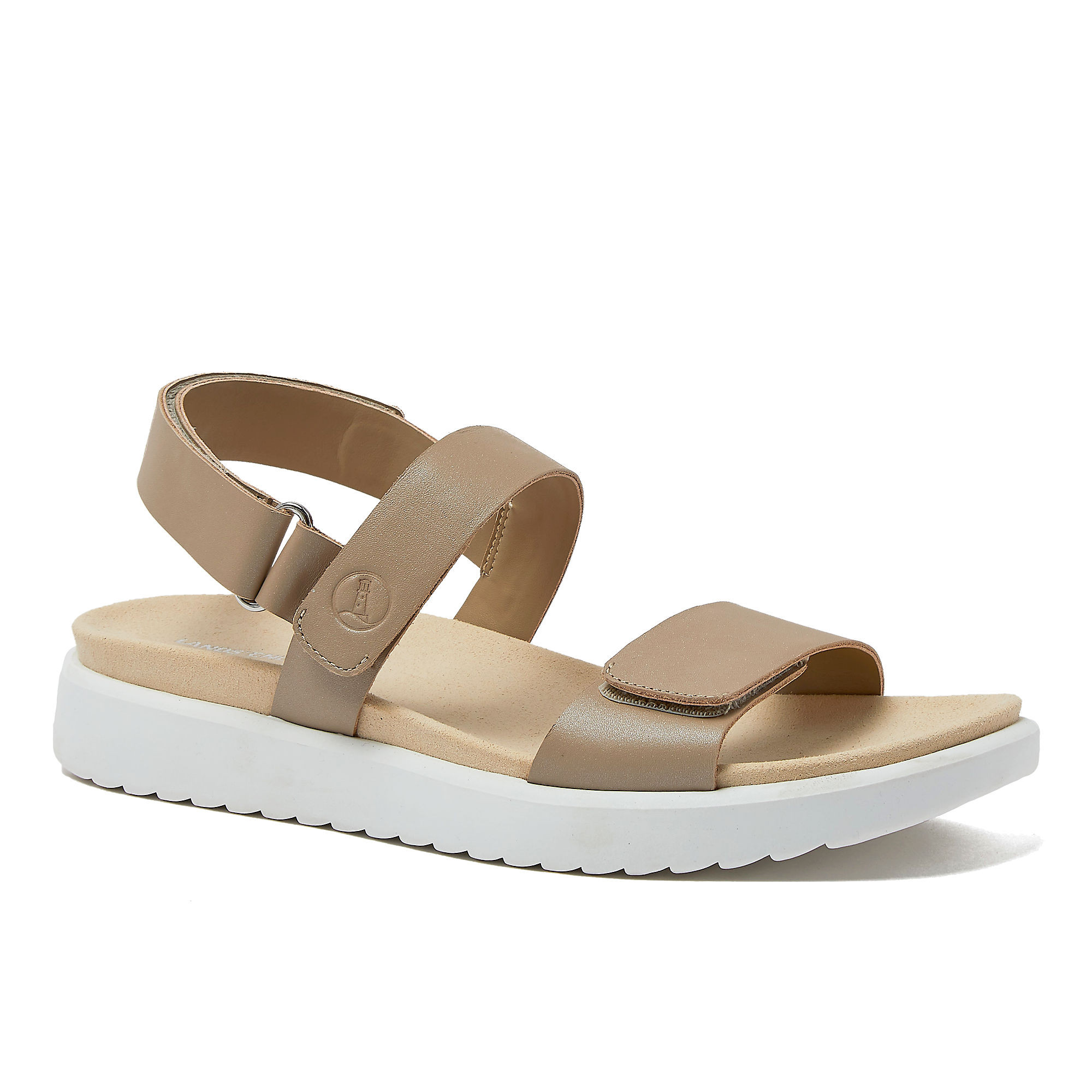 Women's Comfort Adjustable Leather Sandals | Lands' End (US)
