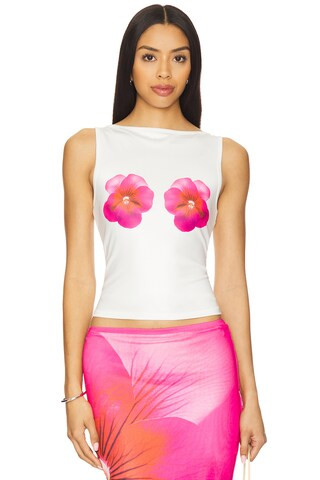 Runaway The Label Primrose Top in Pink Flower from Revolve.com | Revolve Clothing (Global)