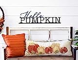 hello pumpkin, fall decor, wooden fall decor, hello pumpkin sign | Amazon (US)