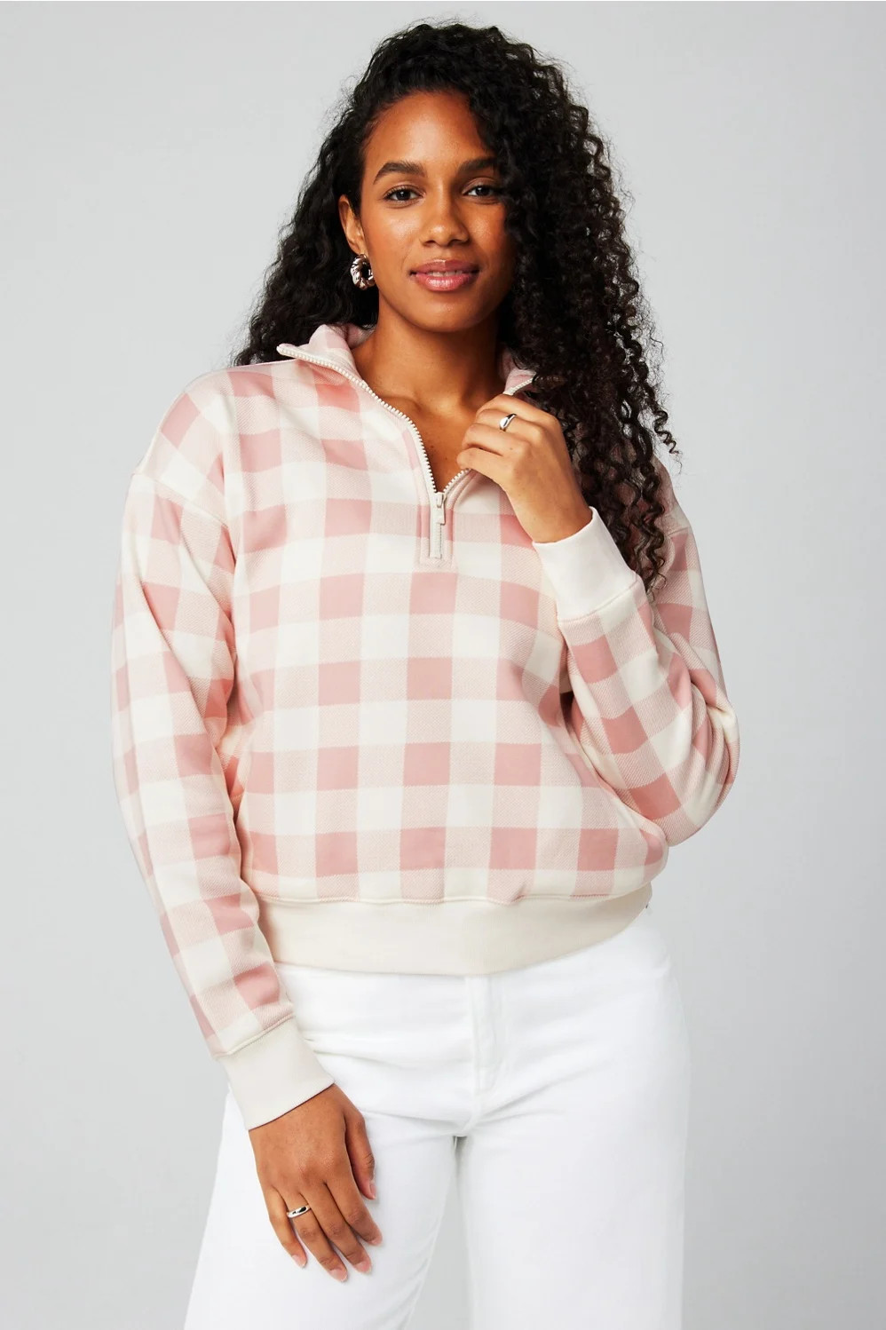 Cozy Fleece Half Zip Sweatshirt | Fabletics