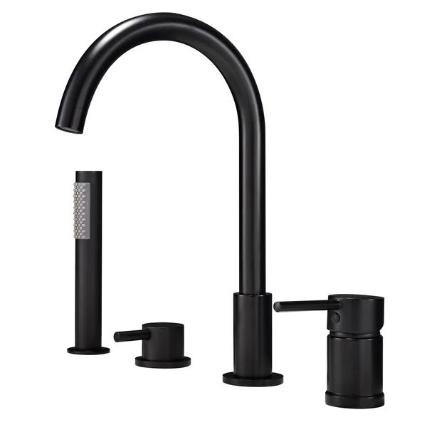 Double Hand Deck Mounted Tub Faucet | Wayfair North America