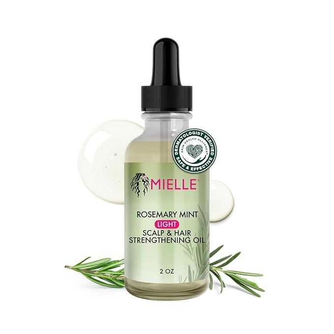 Mielle Organics Rosemary & Mint Light Hair Oil, Split Ends & Dry Scalp Treatment - Infused with B... | Amazon (US)