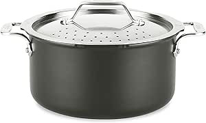 All-Clad HA1 Hard Anodized Nonstick Stockpot, Multi-Pot with Strainer 6 Quart Oven Broiler Safe 5... | Amazon (US)