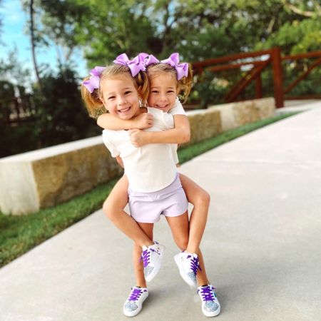 It’s fun Friday! The twins are sporting the cutest lavender Gianni Bini athletic leisure wear for kids! Their shorts are on sale now in the color Lime linked below! 

#LTKkids #LTKfit #LTKsalealert