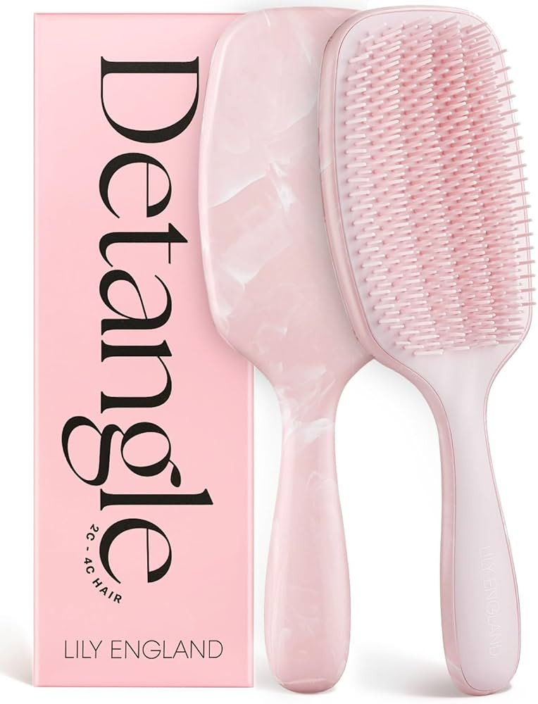 Lily England Curly Hair Brush - Detangling & Styling Tool with Flexible Bristles for Pain-Free We... | Amazon (US)
