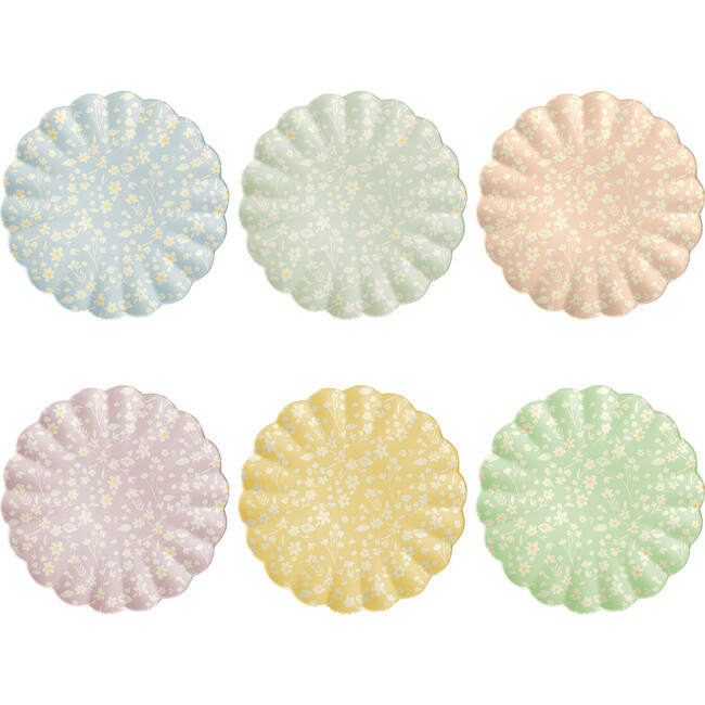 Floral Reusable Bamboo Large Plates - Meri Meri Party & Tabletop | Maisonette | Maisonette