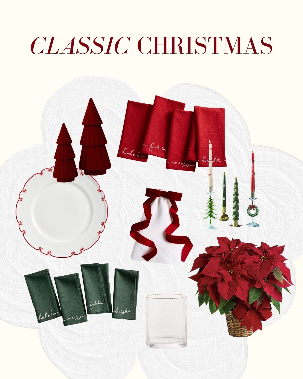 Classic Christmas holiday tablescape for holiday hosting and photo shoots!

#LTKHoliday #LTKGiftGuide #LTKSeasonal