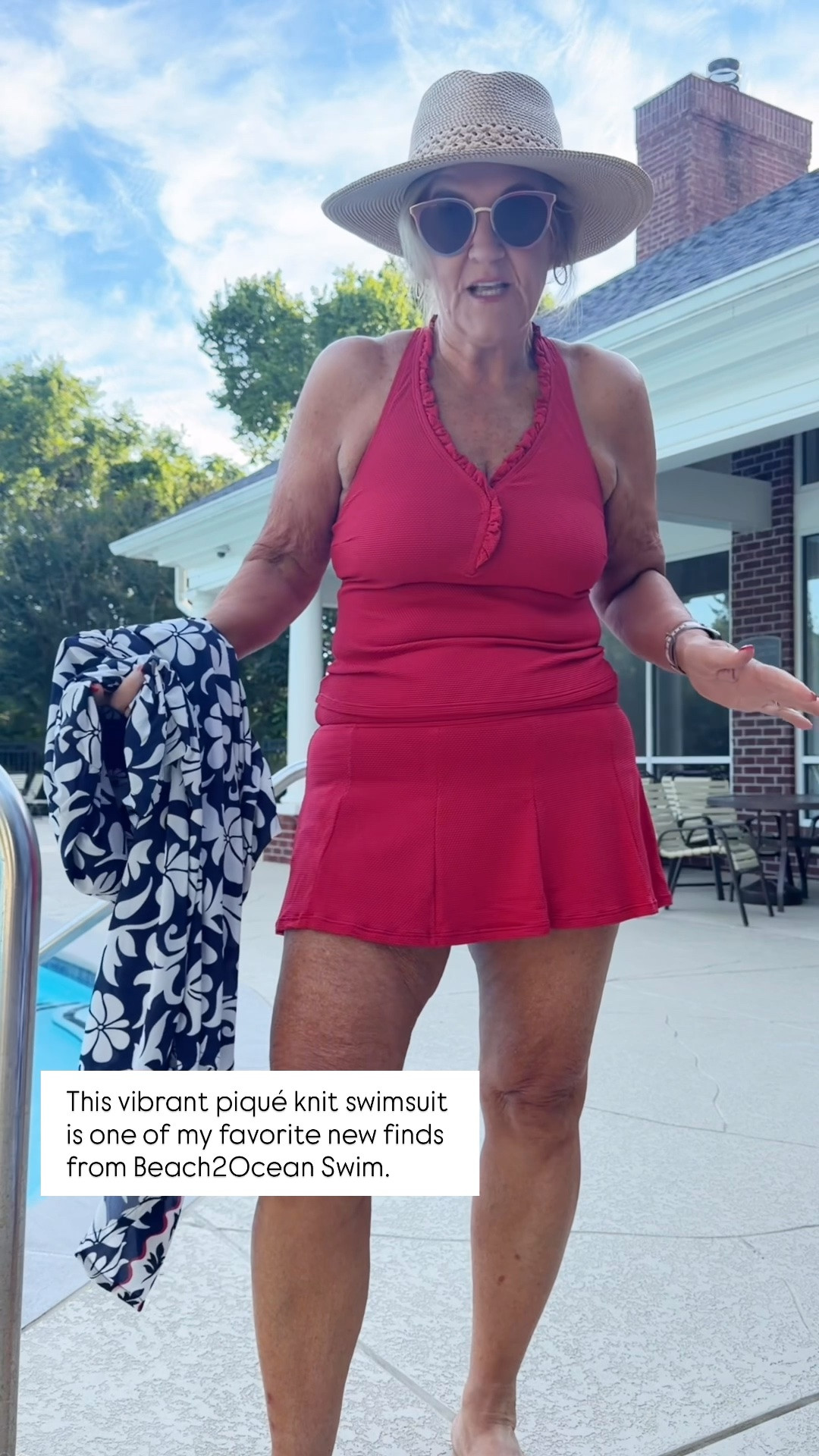 This red swim dress is such a flattering and comfortable option for pool days, beach vacations, and summer getaways! I love that it offers great coverage while still feeling feminine, and it's easy to pair with a lightweight rash guard when you want extra sun protection.

💛 LTK MADE EASY
❤️ Heart = Support my posts
🔖 Save = Get sale & restock alerts
💬 Comment if you have sizing questions!

#LTKootd #LTKOver40 #LTKSwim
