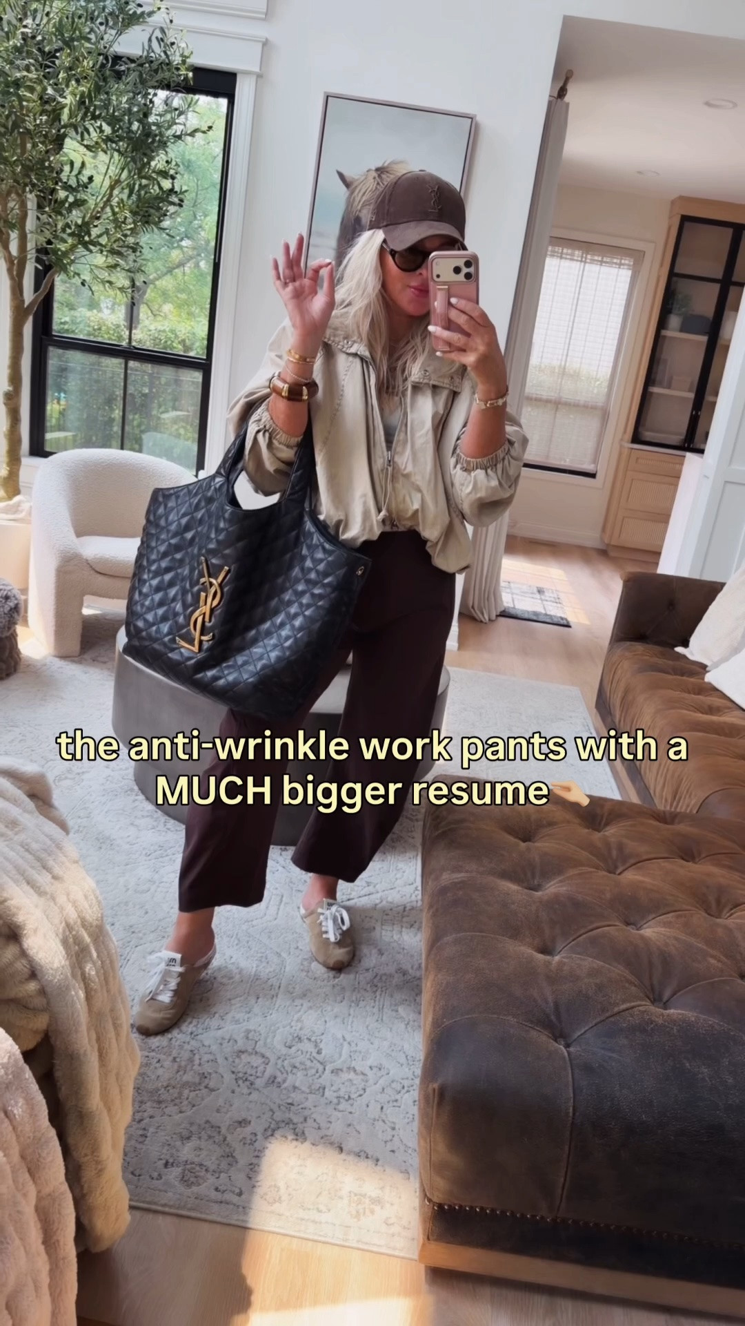 OOTD🤎viral anti wrinkle pants! 
Jacket: small more colors (ok to size down)
Pants I like to size up one for curvy
Come in tall & petite too! 

Work pants that are travel friendly

#LTKgrwm #LTKWorkwear #LTKActive