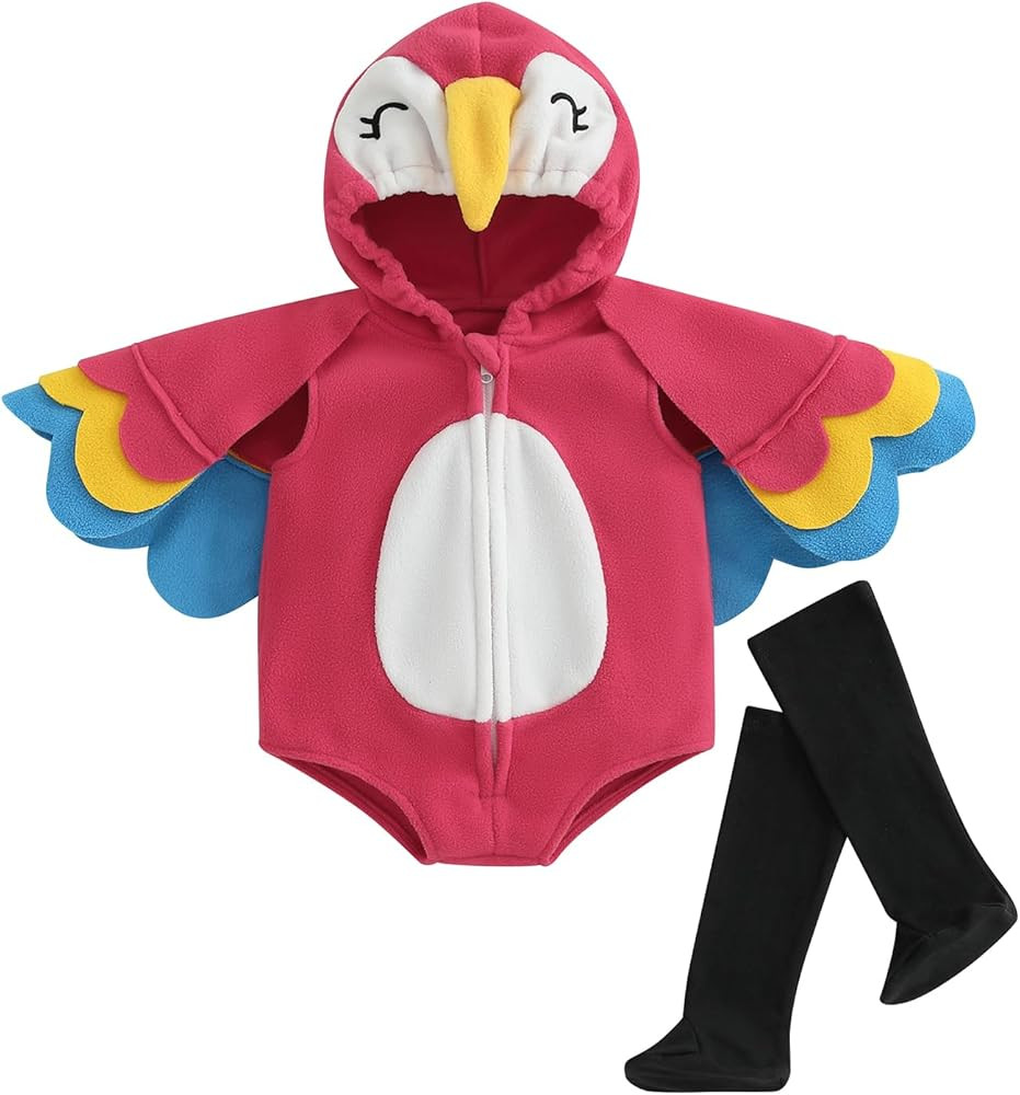Madjtlqy Baby Halloween Costumes Outfit Toddler Girl Boy Clothes Hooded Romper Jumpsuit With Long... | Amazon (US)