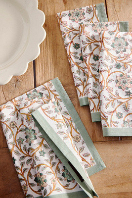 Roja Cotton Napkins, Set of 4 | Anthropologie (US)