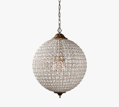 Hersch Crystal Round Chandelier | Pottery Barn (US)