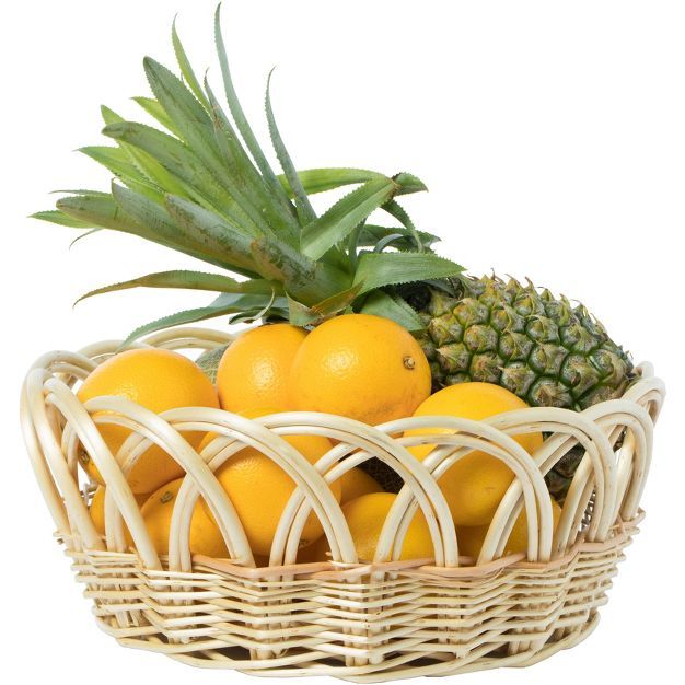 Vintiquewise Decorative Round Fruit Bowl Bread Basket Serving Tray | Target