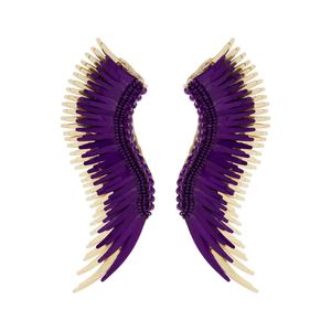 Madeline Earrings Purple Gold | Mignonne Gavigan