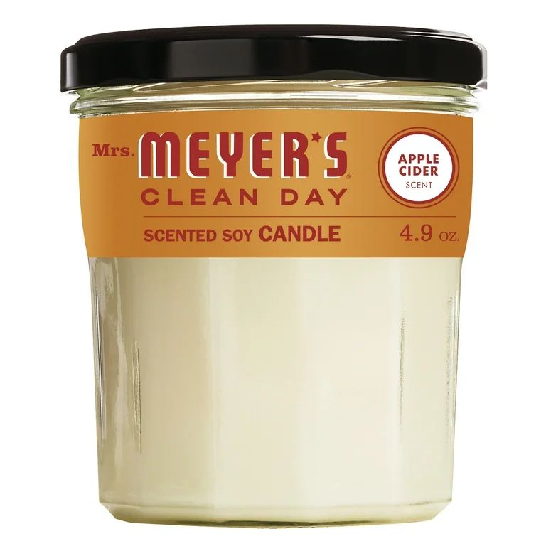 Mrs. Meyer's Clean Day Scented Soy Candle, Apple Cider Scent, 4.9 oz | Walmart (US)