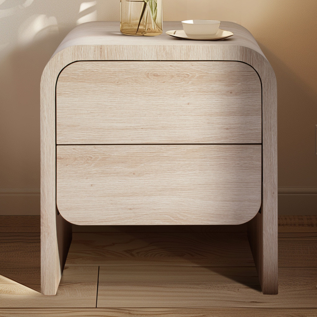 Damien 2 Drawer Bedside Table | Temple & Webster AU