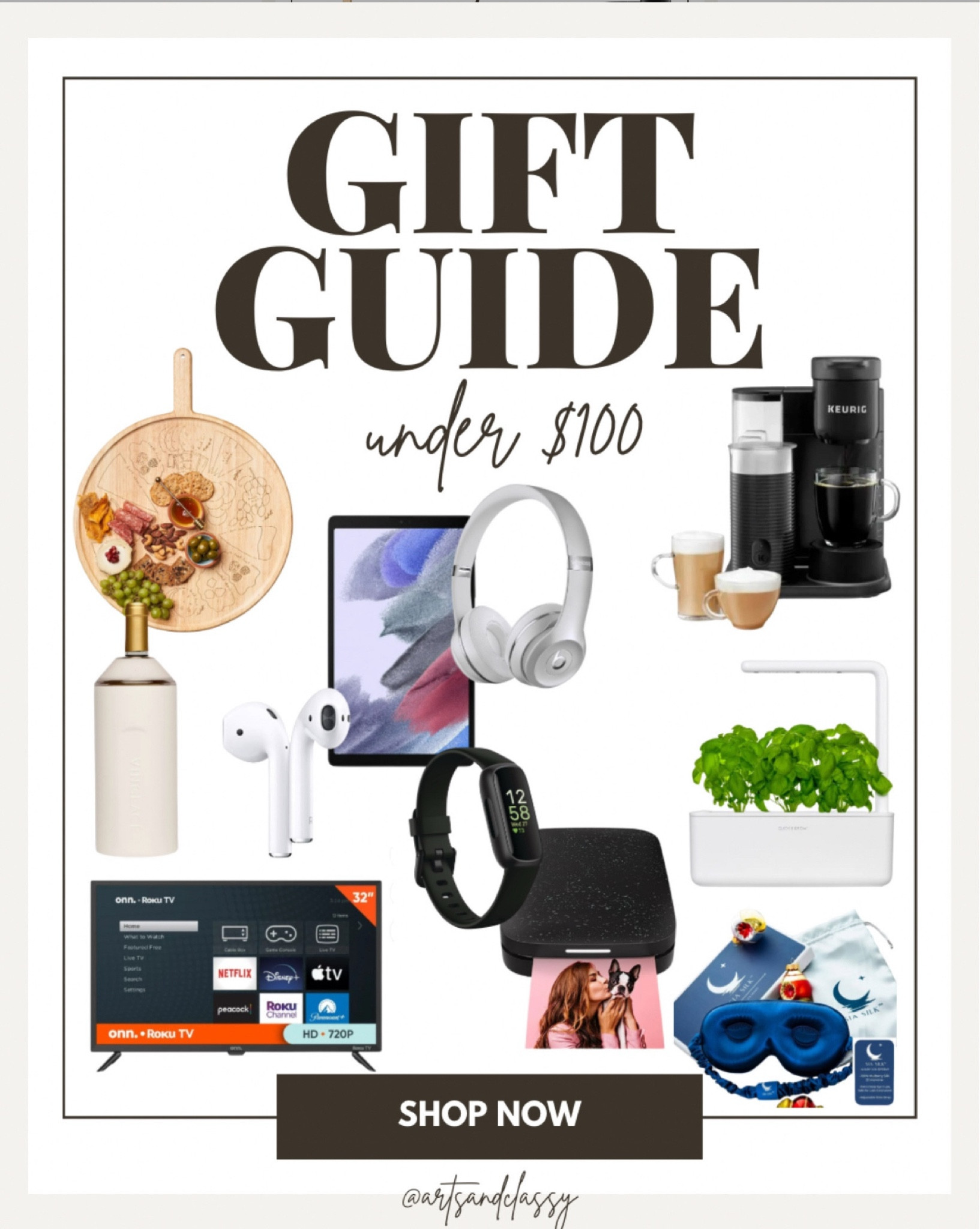 Looking for the perfect gift for anyone on your list? This gift guide under $100 has a little bit of everything! From tech to gifts for the home, fitness and self care!

#LTKFindsUnder100 #LTKGiftGuide #LTKHome
