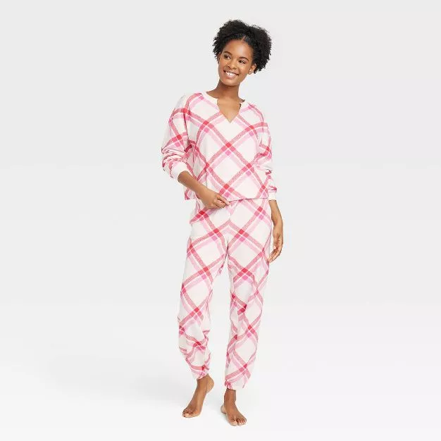 Women's Short Sleeve Top and Shorts Pajama Set - Colsie™ Pink XS