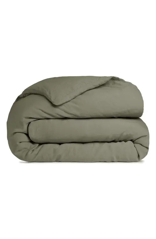 Parachute Linen Duvet Cover in Moss at Nordstrom, Size King | Nordstrom