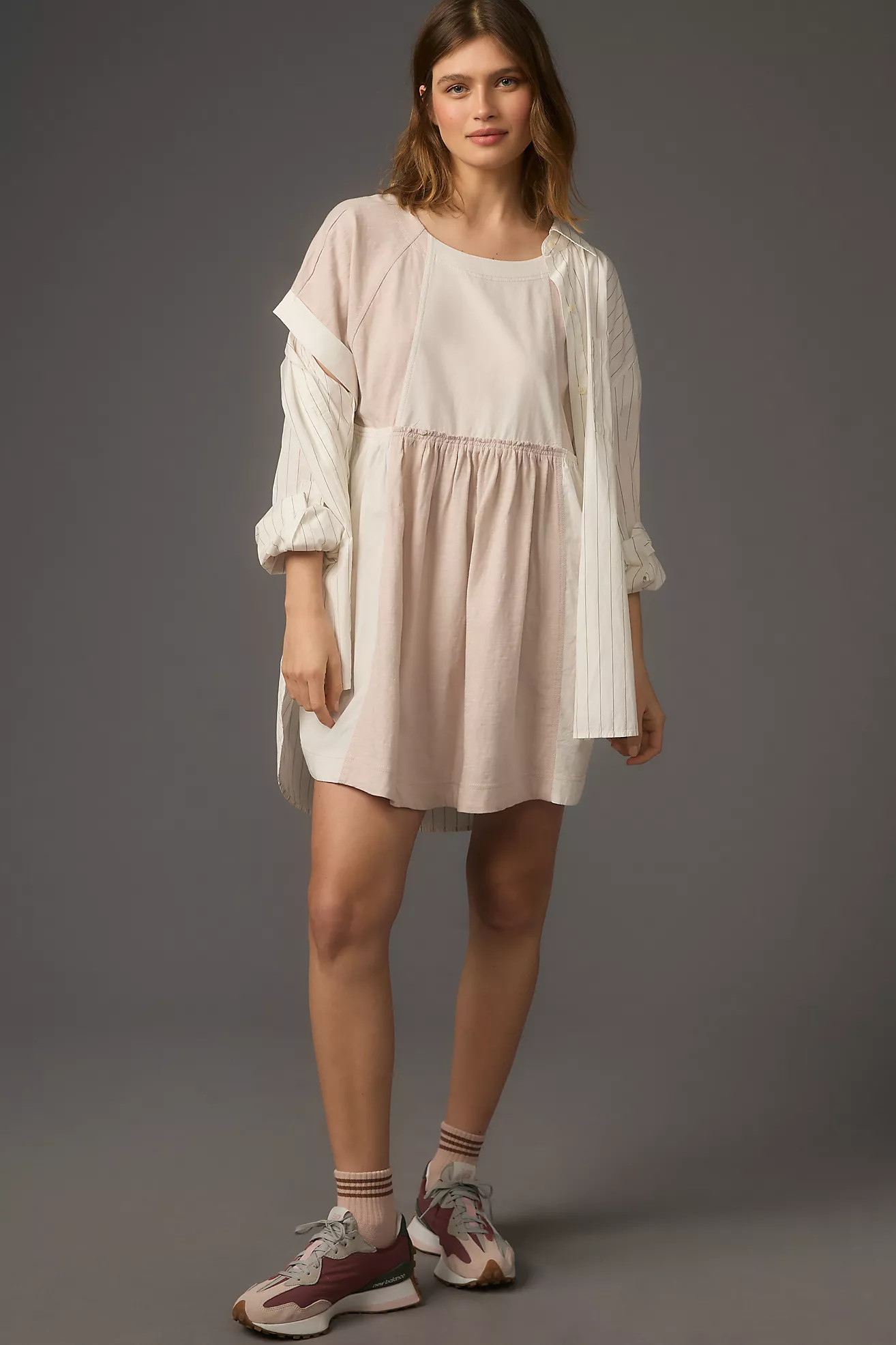 Daily Practice by Anthropologie London Babydoll Mini Dress | Anthropologie (US)