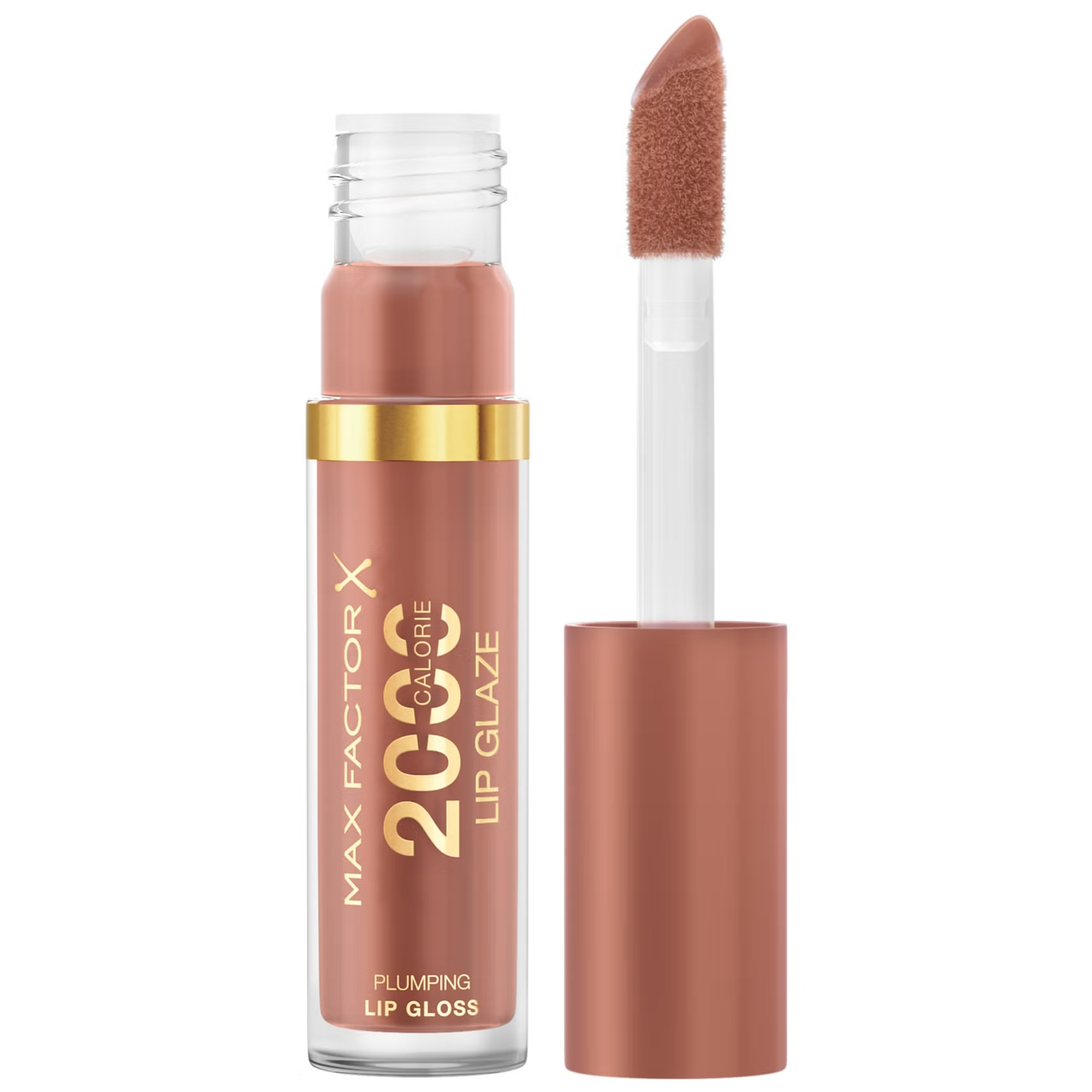 Max Factor 2000 Calorie Lip Glaze Full Shine Tinted Lip Gloss - 150 Caramel Swish | Look Fantastic (UK)