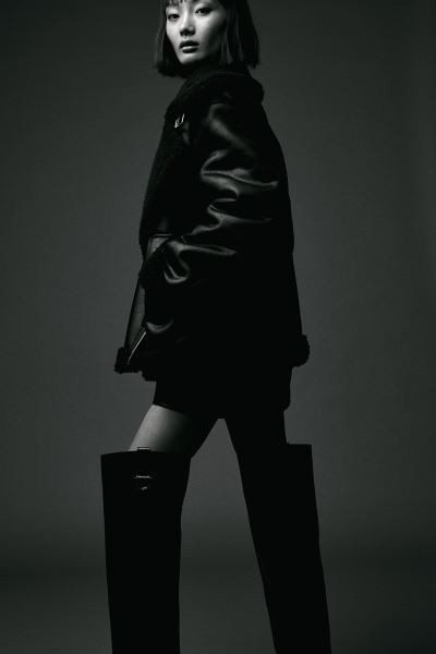 Oversized teddy-lined jacket | H&M (UK, MY, IN, SG, PH, TW, HK)