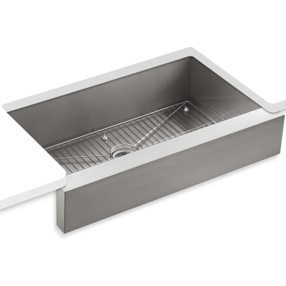 Vault 36" Single Basin Under-Mount 18-Gauge Stainless Steel Kitchen Sink with Self Trimming | Build.com, Inc.