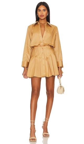 Ranie Mini Dress in Doe | Revolve Clothing (Global)