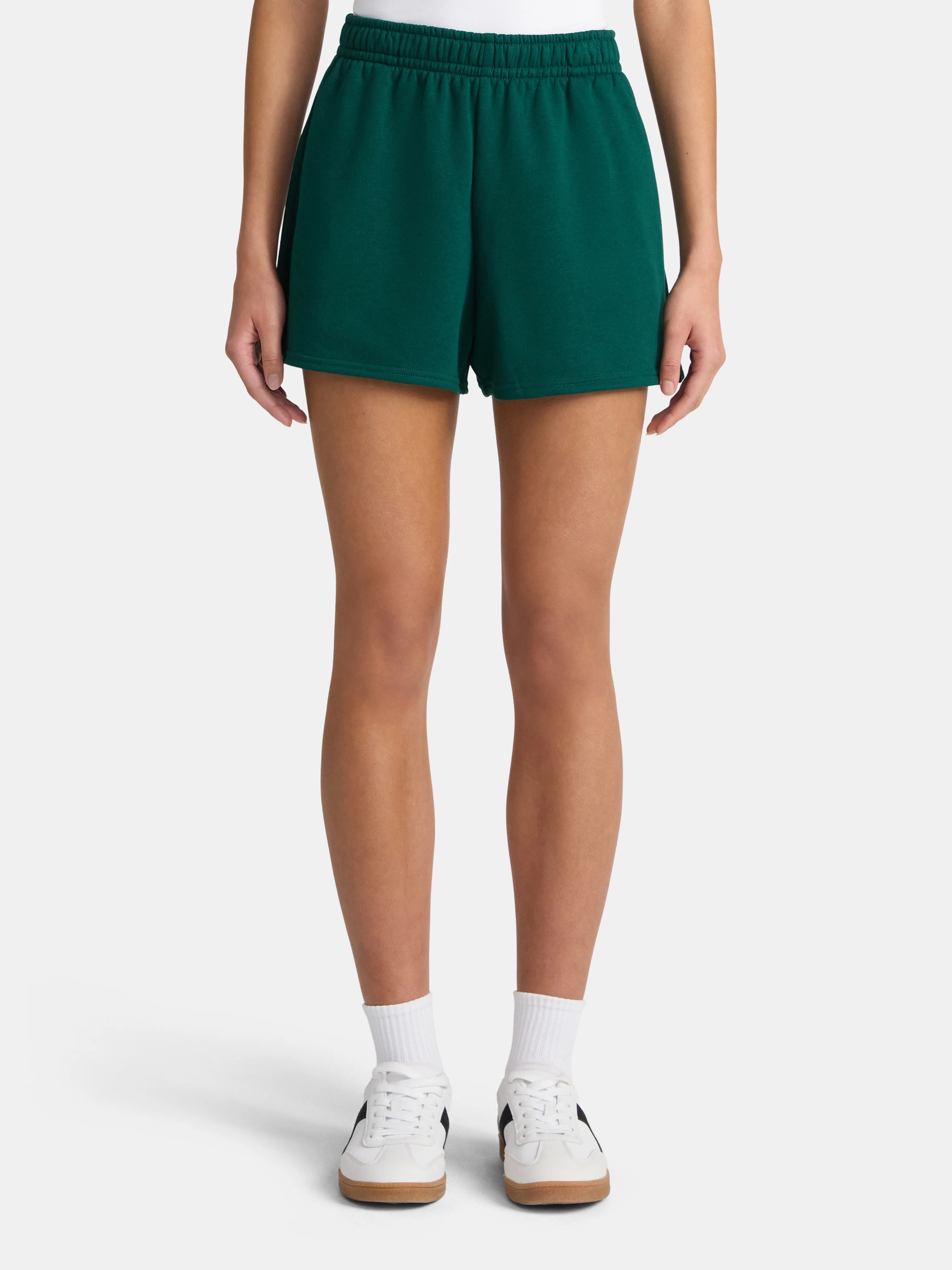 No Boundaries Game Day Pull-On Fleece Shorts, 3'' Inseam, Women’s | Walmart (US)