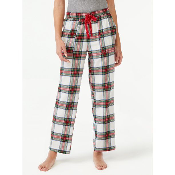 Joyspun Women's Flannel Lounge Pants, Sizes up to 3X - Walmart.com | Walmart (US)